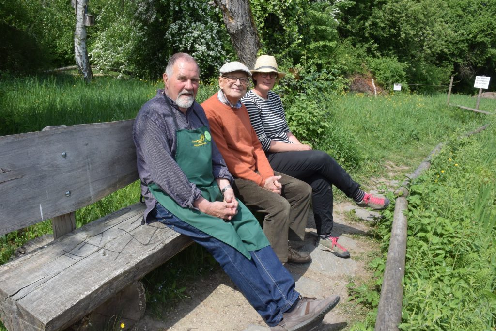 Anlässlich des Wildpflanzenmarkt 2018 im Biotop Am Stausee (© NVVB)