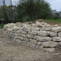 Sanierung der Trockenmauer Biotop Am Stausee (© NVVB)