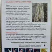 IInfotafel wegen Humusabtrag - Biotop Am Stausee Jan.2018 (© NVVB)