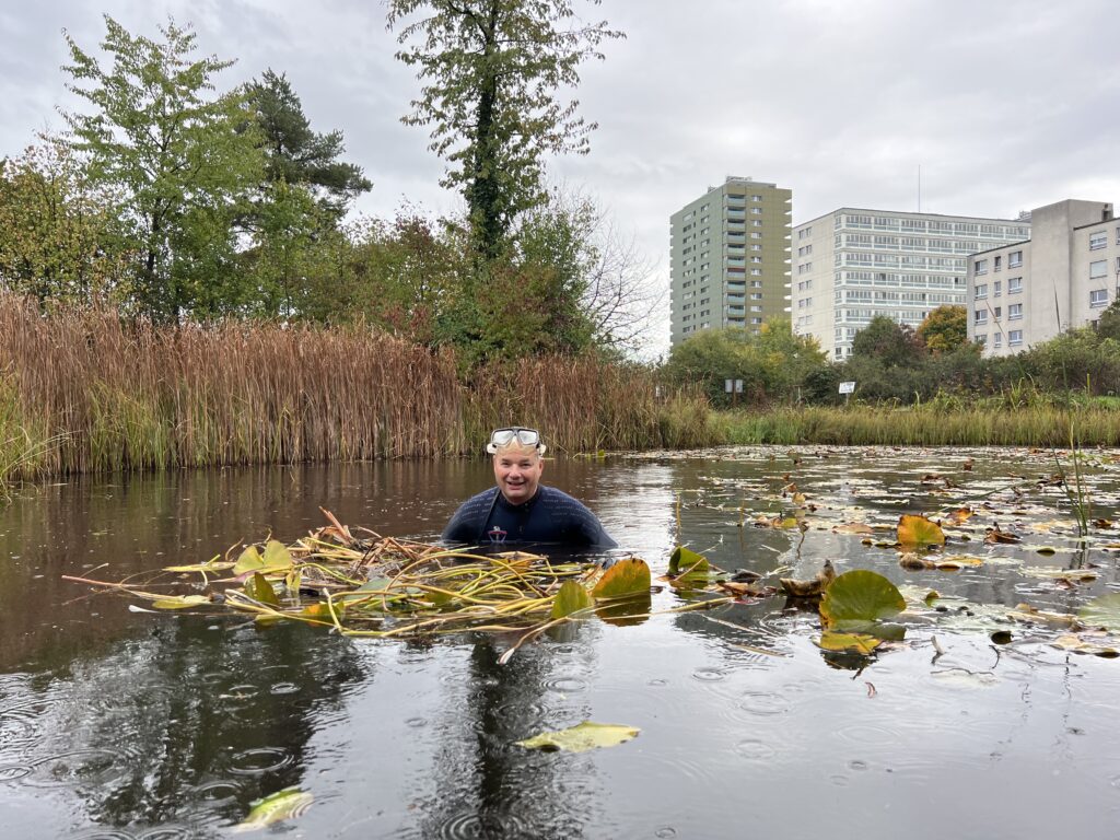 Teich Vorarbeiten - Biotop Am Stausee, 22.Okt.2022 (© NVVB)